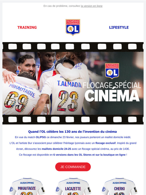 Maillots spécial cinéma : dispo en ligne 🔥