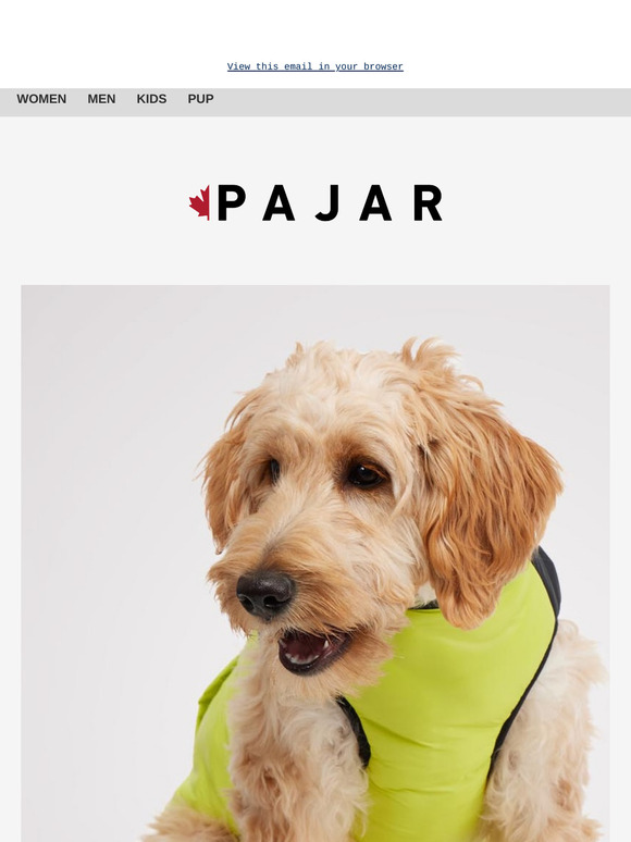 Style and warmth for your Pajar Pup 🐾