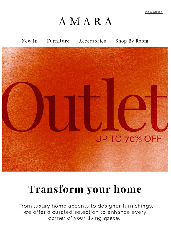 OUTLET | Up to 70% off