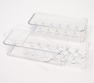 Copco Set of 2 Stackable Egg Storage Drawers