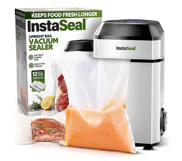 Bell & Howell InstaSeal Upright Bag Vacuum Sealer with 12 Bags