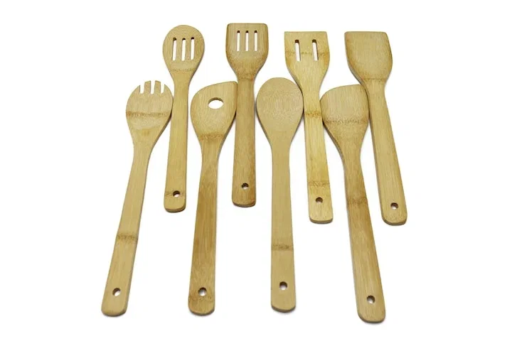 Köksredskap i trä 8-Pack