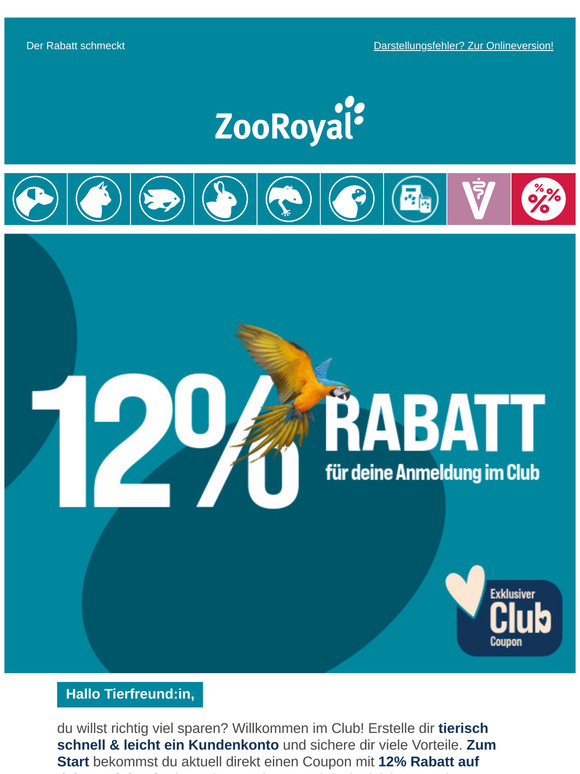 🤑Werde Club-Mitglied & spare 12% auf deinen ganzen Einkauf!