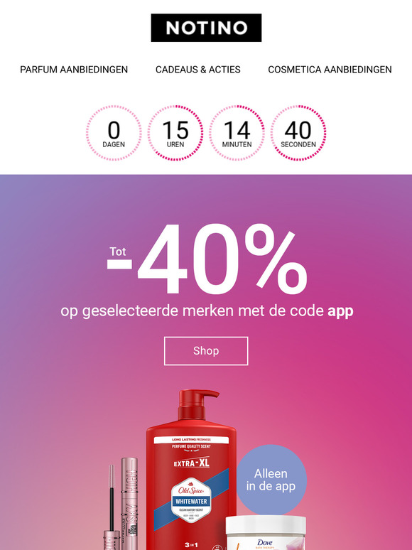 Tot 40% korting op de populairste merken