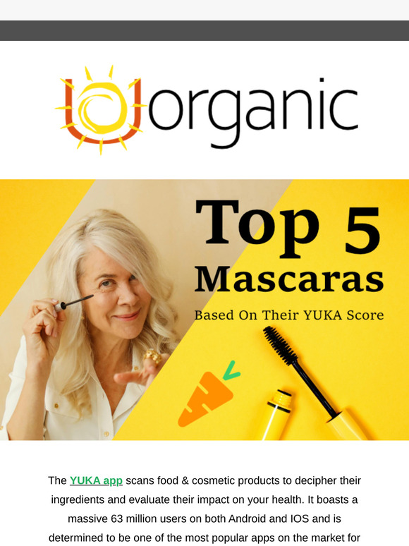 Top 5 Mascaras As Rated By YUKA Available To Buy Now At UOrganic.co.uk.....