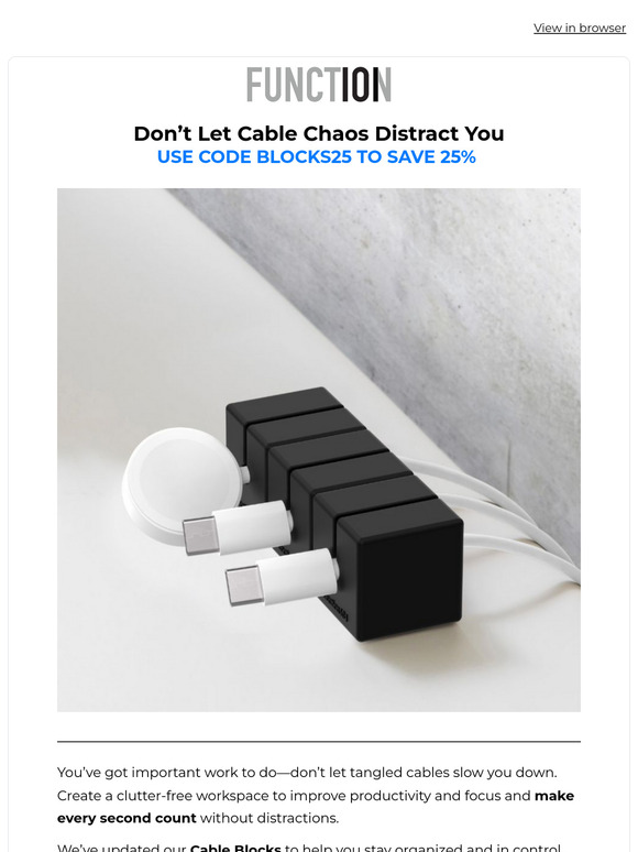 Cable Blocks: Goodbye to Tangled Cords, Hello to Focus