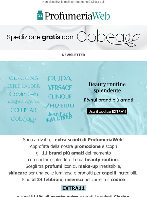 ✨ Ultimi giorni!! -11% sui brand più amati