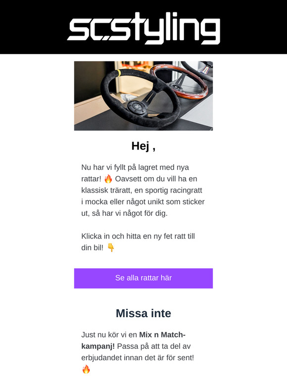 🚗 Nya rattar i lager – maxa känslan