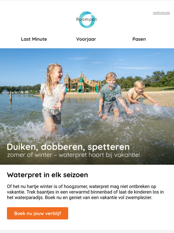 Waterpret in elk seizoen
