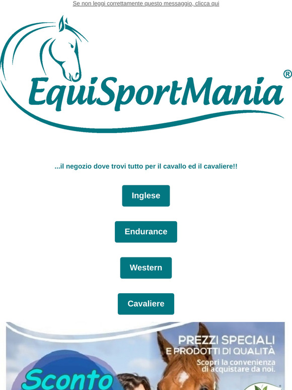 12% di Sconto 🐎 fine mese 🐎 ...su tutto per il cavallo ed il cavaliere!!