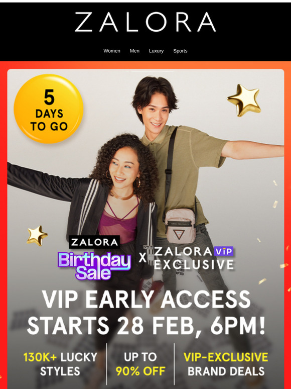 ZALORA’s Birthday Sale is Coming! 🎉