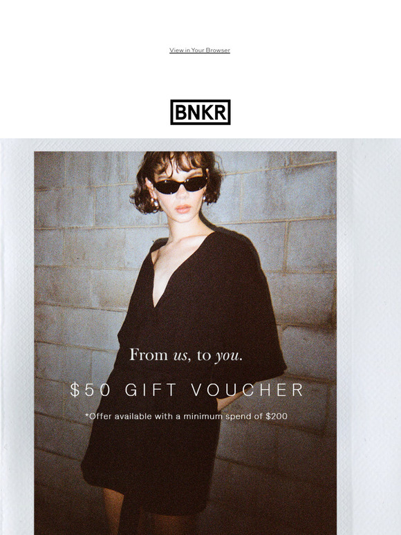 Don't forget to redeem your $50 voucher!