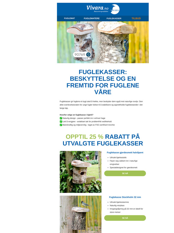 🐦 Naturlige tilfluktssteder for fugler