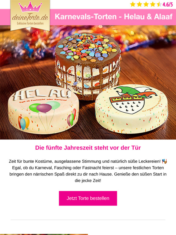 🎭 Helau & Alaaf – Närrische Torten zum Karneval