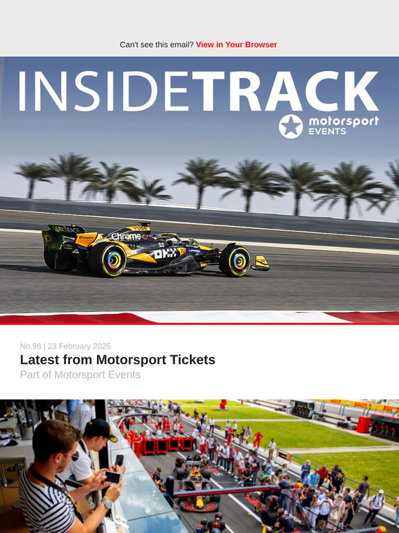 Latest and greatest motorsport offers enclosed!