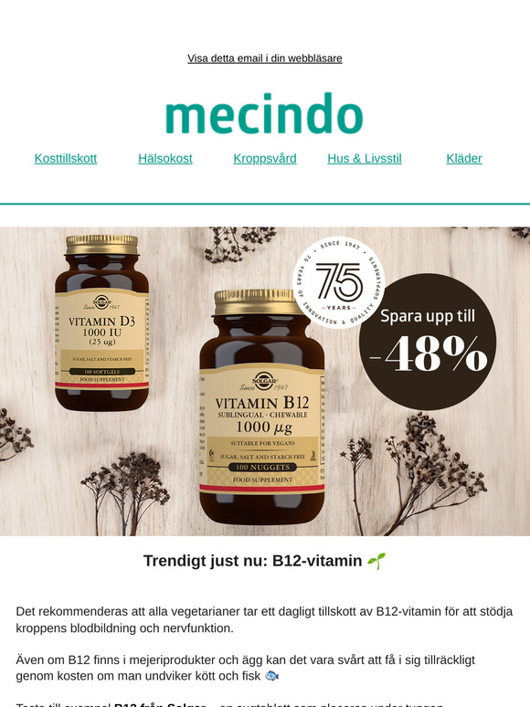 Trendigt just nu: B12-vitamin 🌱 Läs här varför!