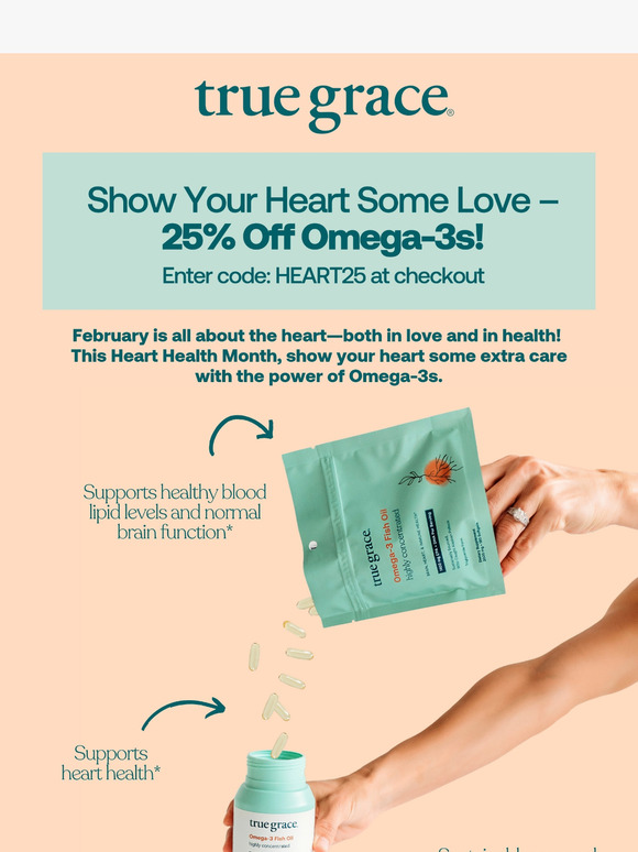 ❤️ Celebrate Heart Health Month – 25% Off Omega-3s!
