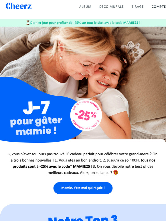 Fête des Grands-Mères : J-7, vite 🎁 !