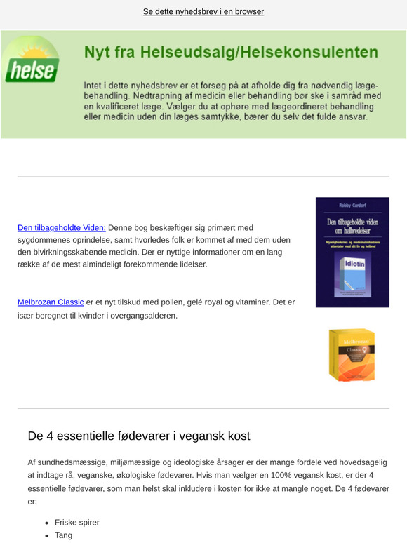 De 4 essentielle fødevarer i vegansk kost