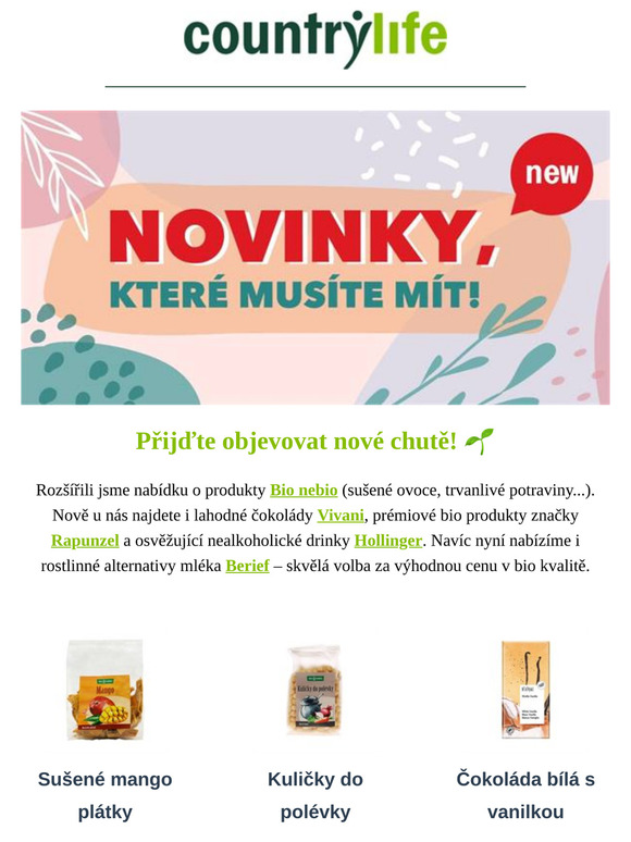 Novinky, které musíte mít!