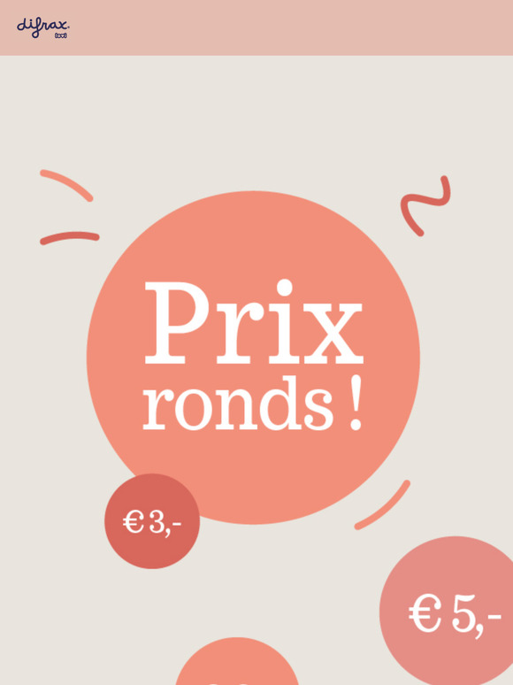 Dernière chance de profiter de nos prix ronds! 🎉