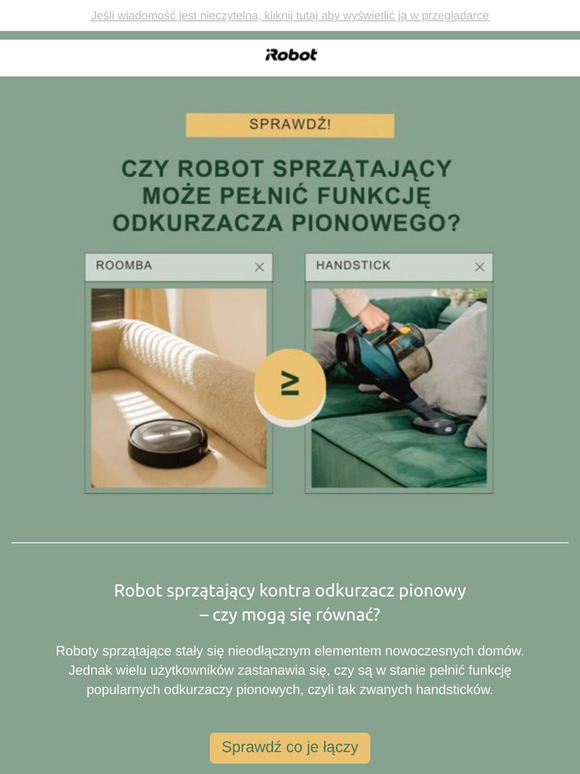 Czy Roomba = Handstick?