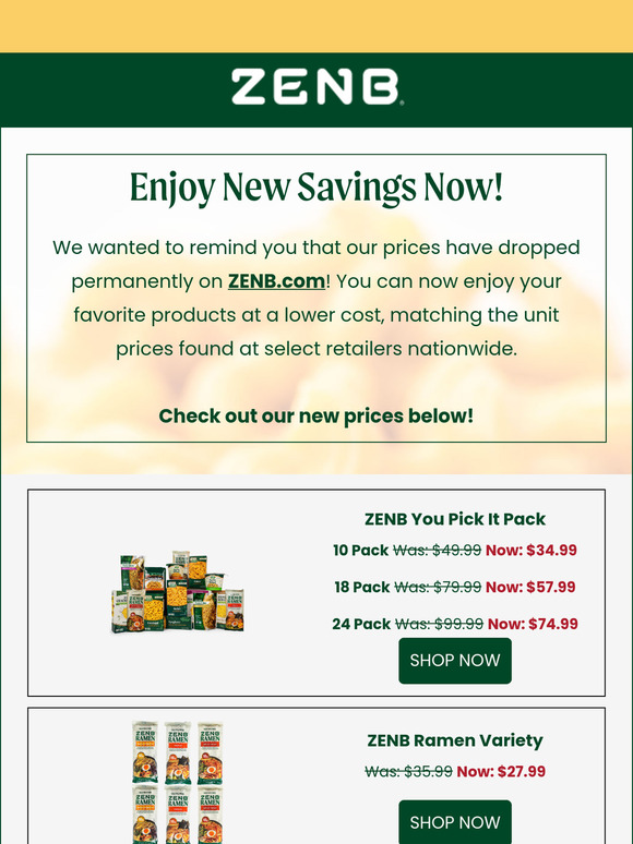 🔔Price Drop Reminder: Save Big on ZENB!
