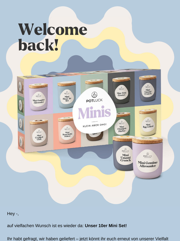 Klein, fein und voller Geschmack – unser 10er Mini Set ist zurück!🥳