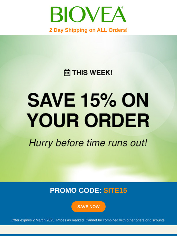 🌿 Your Exclusive 15% Off Deal Is Here!