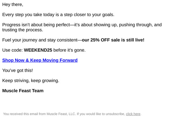 New Week, New Goals 💪 + 25% OFF Still Live! 🔥