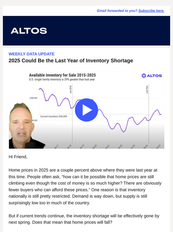 2025 Could Be the Last Year of Inventory Shortage