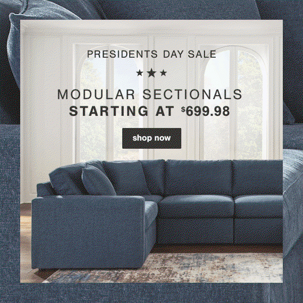 Modular Sectionals starting at $699.98 shop now