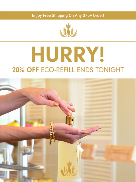 Hurry! Mālie's 20% OFF Eco-Refill Ends Tonight