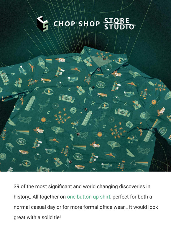 Last year's Kickstarter is now available for retail purchase. Get Transformative Discovery now in unisex sizes SML-3X in either short or long-sleeve options.