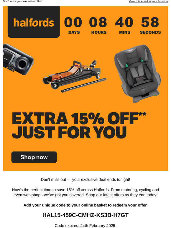 15% off ends today⏰