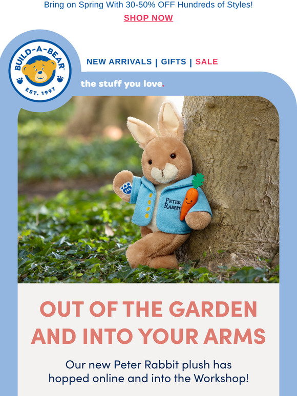 Build-A-Bear: Make Your Own Peter Rabbit This Spring! | Milled