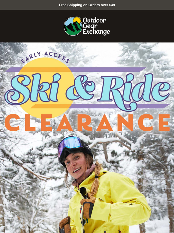 Just for subscribers: Early Ski and Ride Clearance savings