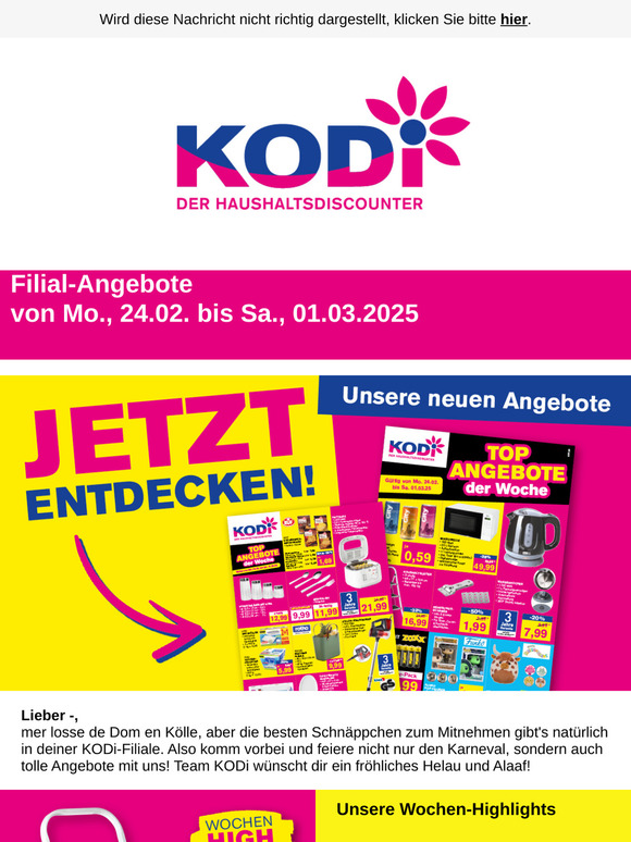 KODi-Angebote ab 24.02. - z.B. Funko Pop Figuren je 4,99,-