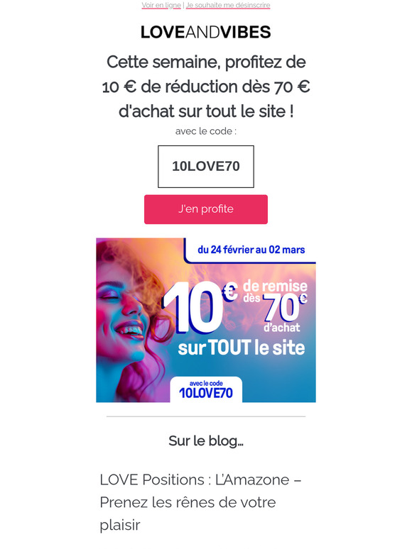 🏷️ Profitez de -10 € sur tout le site