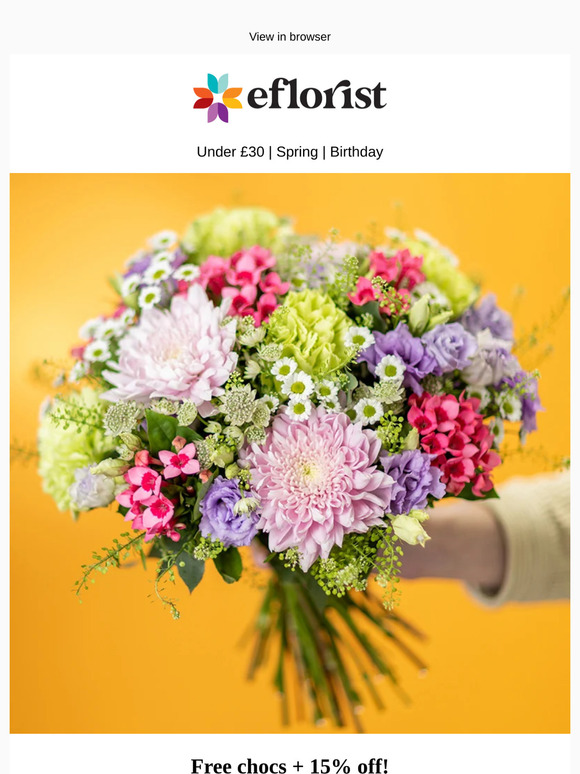 Save 15% - this week only 💐