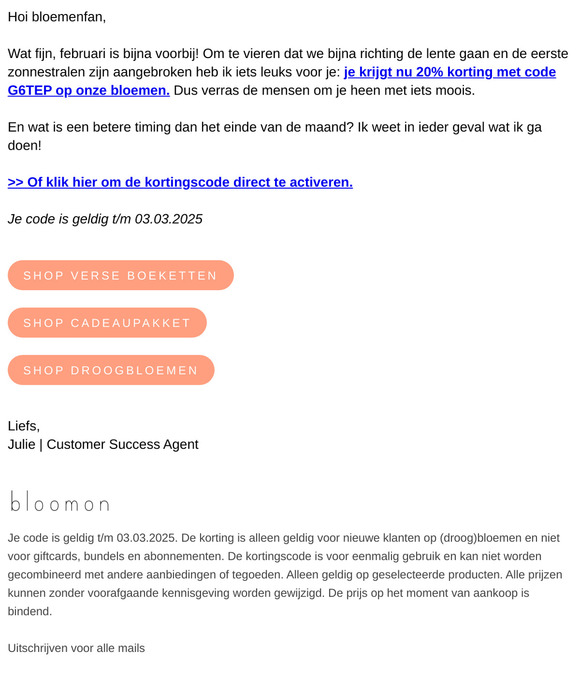 Iets moois voor het einde van de maand 💐