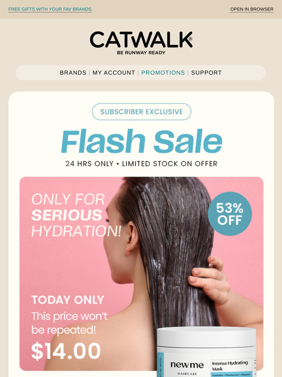 ⚡️ Flash Sale: 53% OFF This Intense Hydrating Mask. 24 HRS ONLY →