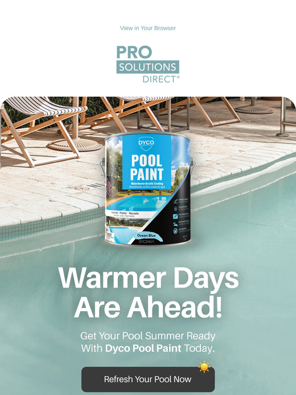 Refresh Your Pool with Dyco Pool Paint