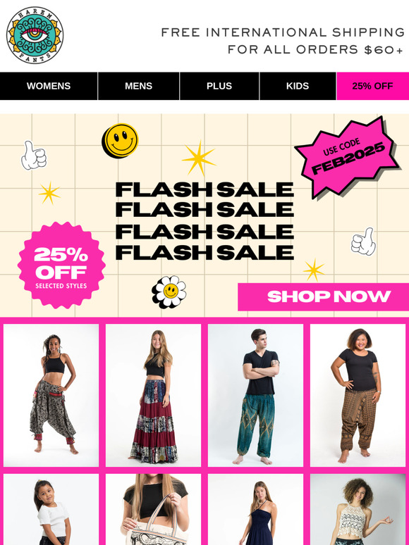 25% OFF 🔥 Flash Sale is here