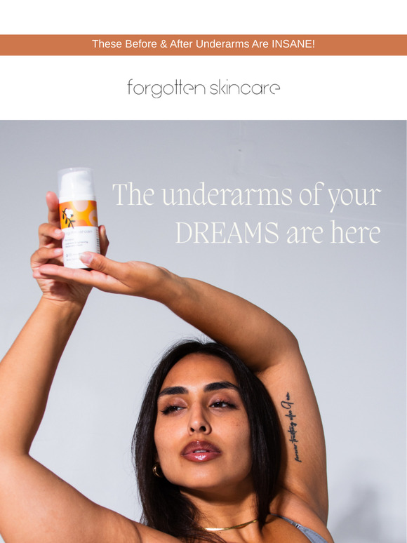 Go from dark to bright underarms ✨