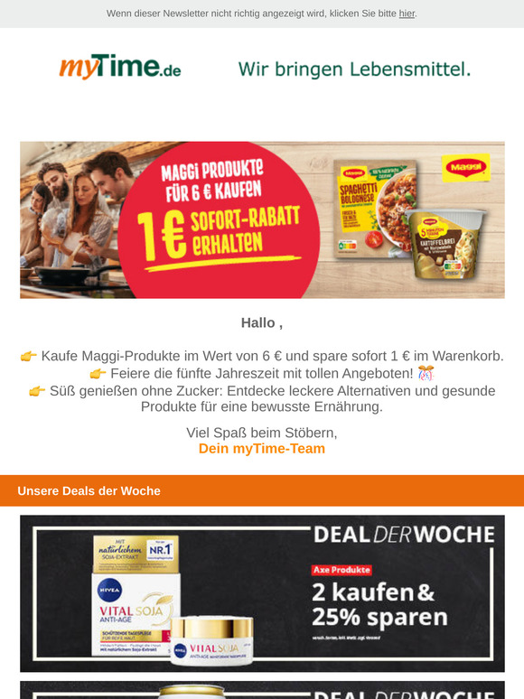 🎉 Entdecke jetzt unsere Karnevals-Schnäppchen! 🎭// Maggi: 1 € Sofort-Rabatt sichern