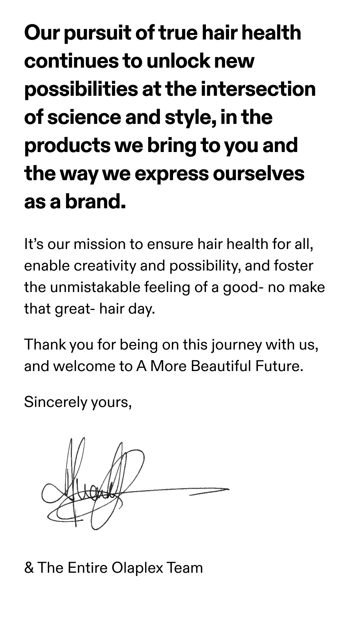 A Message From Our CEO