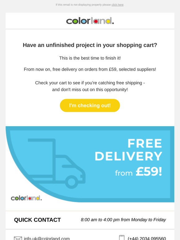 Free delivery from £59!