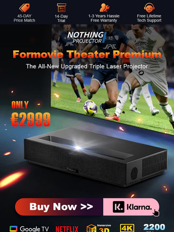 🎁 €1149 in Free Gifts only for Formovie Theater Premium! 📣