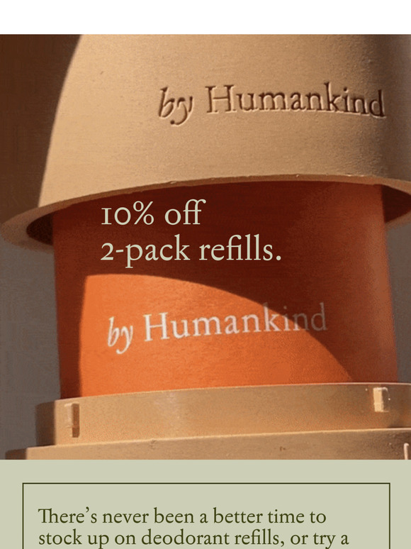 10% off 2-pack refills